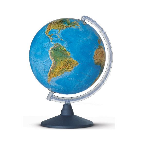 Globo terráqueo físico-político