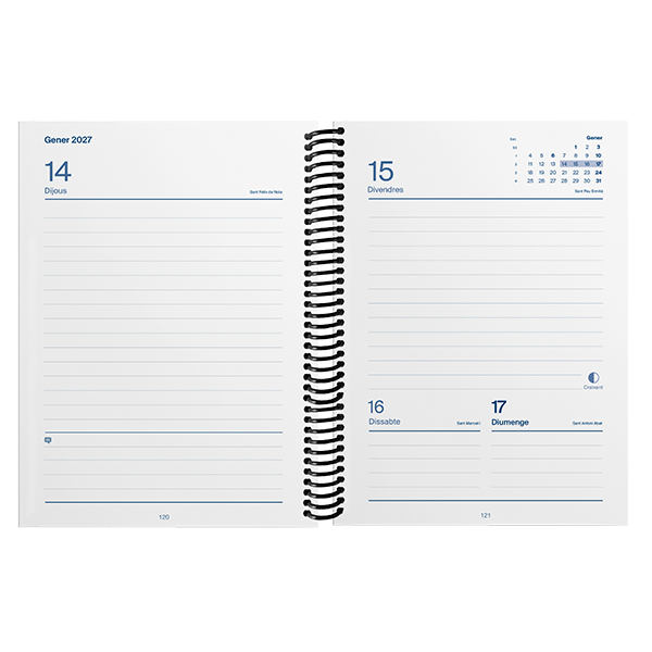 Agenda Universal Additio dia pàgina