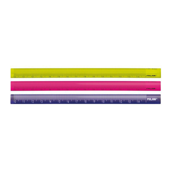 Regla Milan triangular 15cm