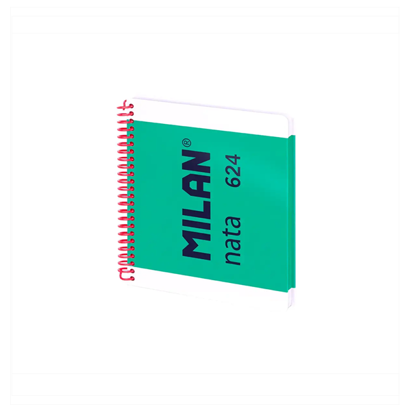 Cuaderno Milan 624 Nata 80 hojas A5 95 gr hojas lisas Verde