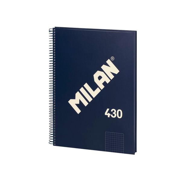 Quadern Milan 430 80 fulls A4 95 gr quadrícula 5x5 Blau