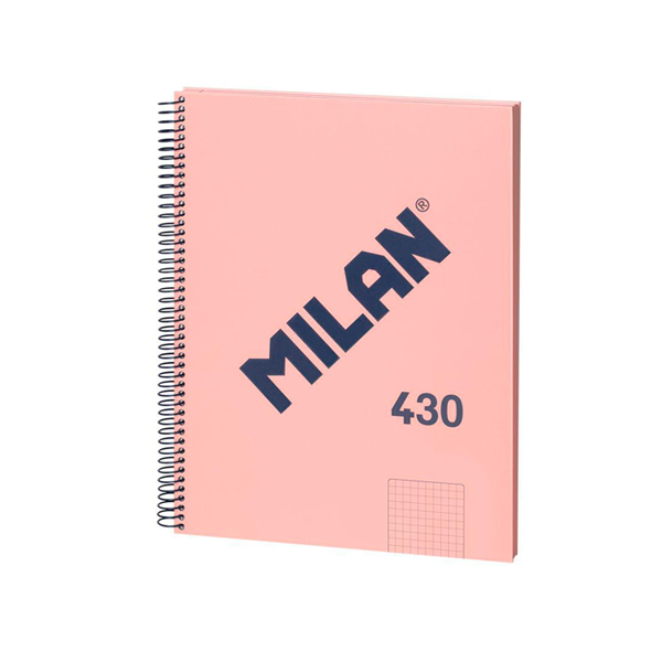 Quadern Milan 430 80 fulls A4 95 gr quadrícula 5x5 Rosa