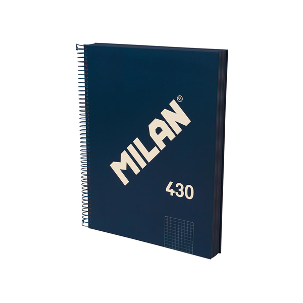 Quadern Milan 430 120 fulls A4 95 gr quadrícula 5x5 Blau