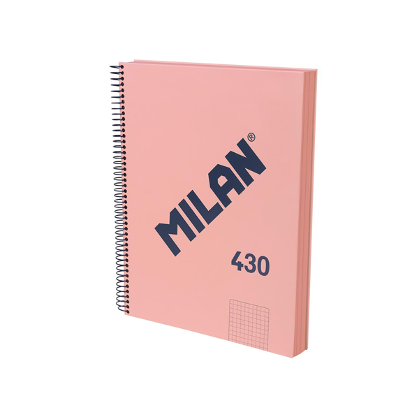 Quadern Milan 430 120 fulls A4 95 gr quadrícula 5x5 Rosa