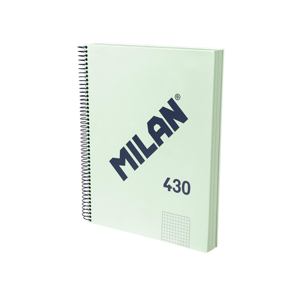 Quadern Milan 430 120 fulls A4 95 gr quadrícula 5x5 Verda
