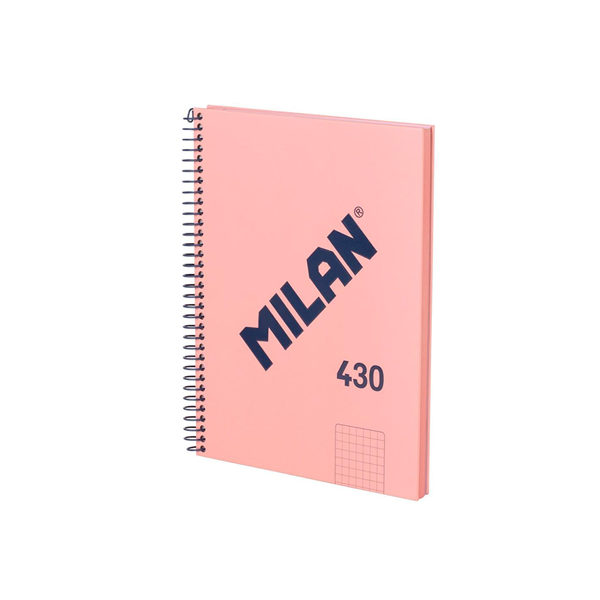 Quadern Milan 430 80 fulls A5 95 gr quadrícula 5x5 Rosa