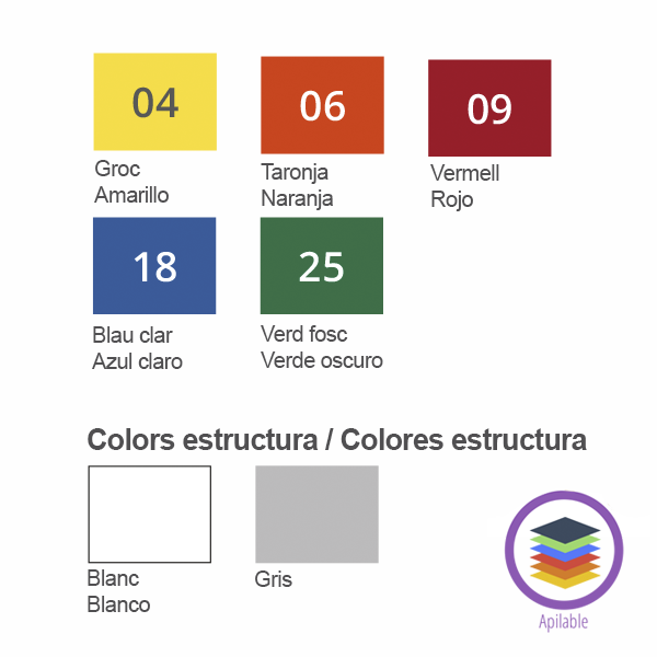 Cadira infantil 209 alç. 26 cm. pota blanca