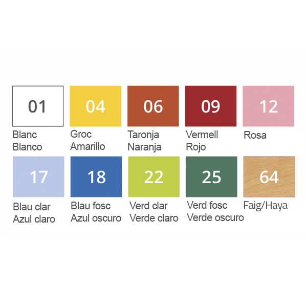 Taula rectangular 120x60 cm T0 alt. 40 cm
