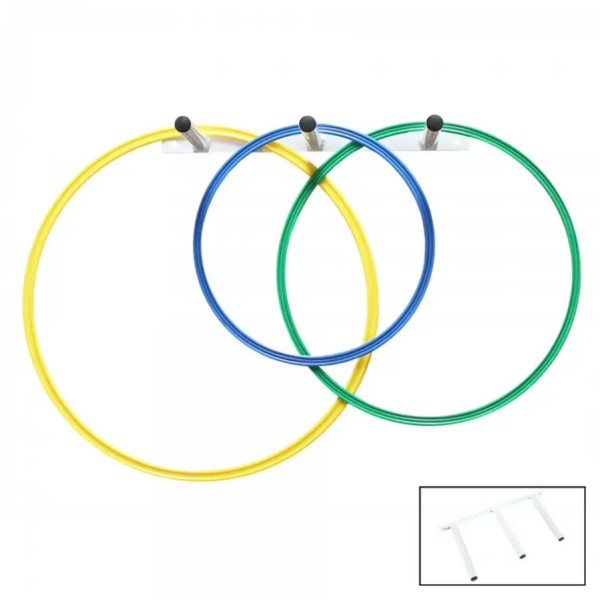 Soporte metálico para cuerdas y aros