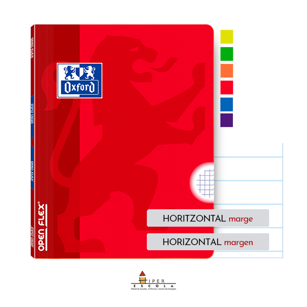 Llibreta Oxford Openflex A4 48 fulls horitzontal