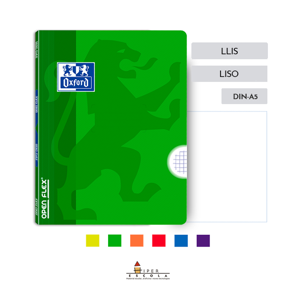 Llibreta Oxford Openflex A5+ 48 fulls llis
