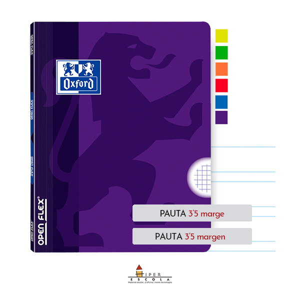 Llibreta Oxford Openflex A4 48 fulls pauta 3,5 mm