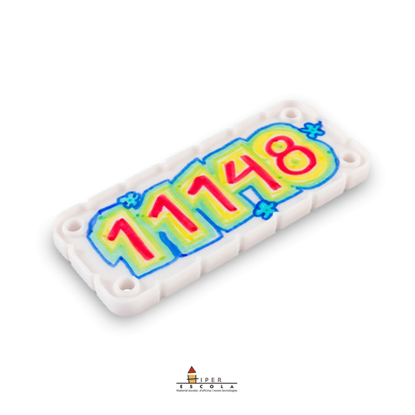 PLACA IDENTIFICATIVA EN BLANCO PARA ROBOTS VIQC