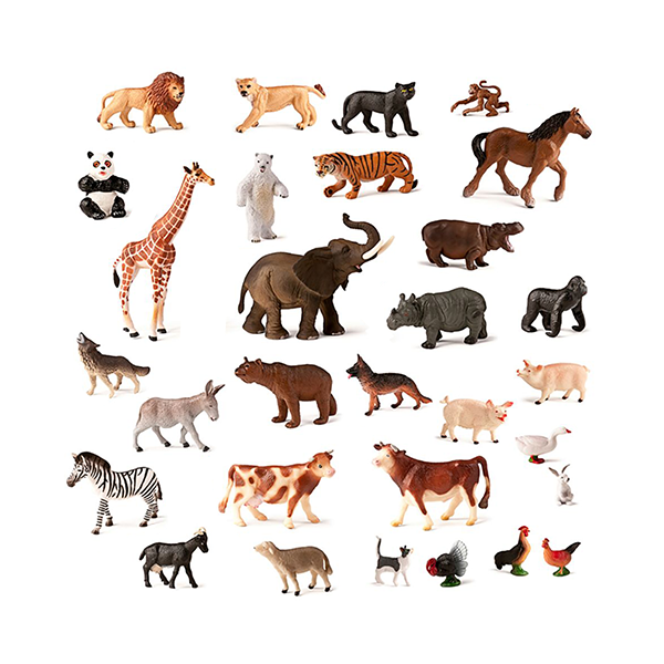 Animals granja i salvatges 30 figures