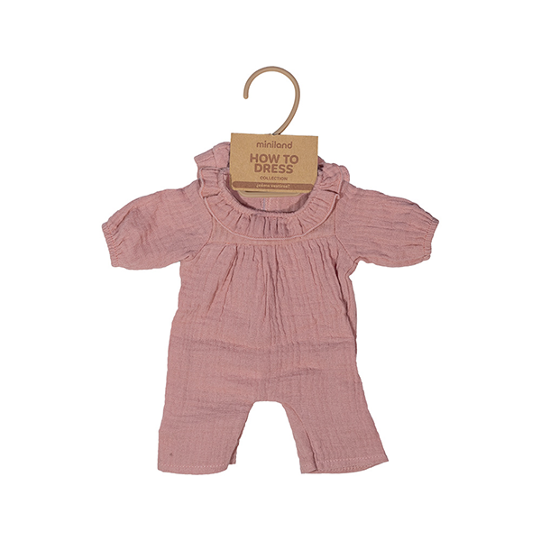 Pijama rosa amb gorro 38 cm