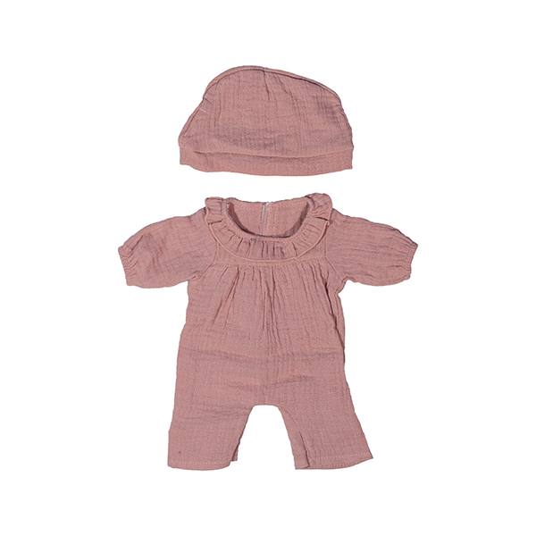 Pijama rosa amb gorro 38 cm
