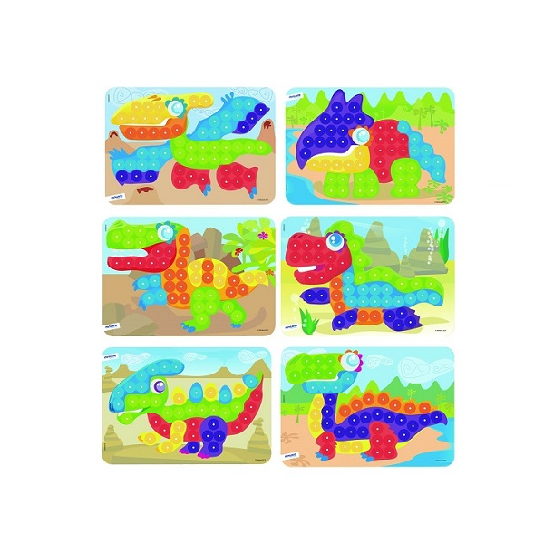 Pack 6 làmines 20 mm. dinos
