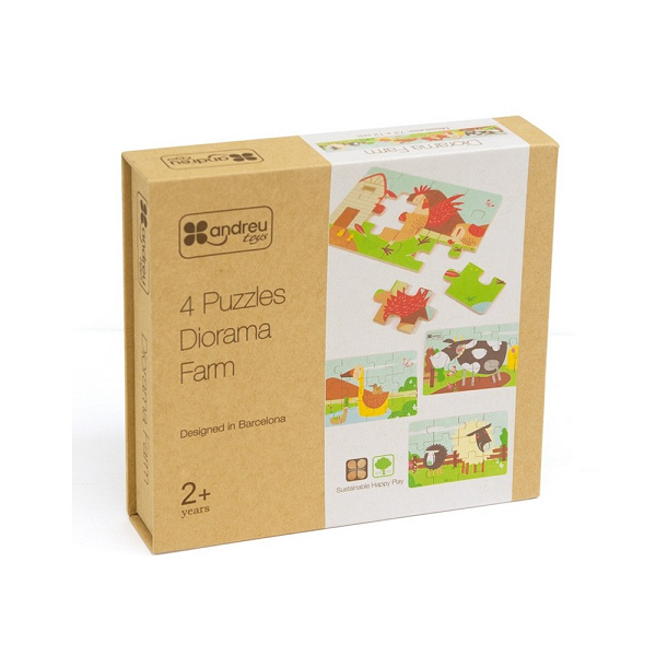 4 Puzles Diorama farm