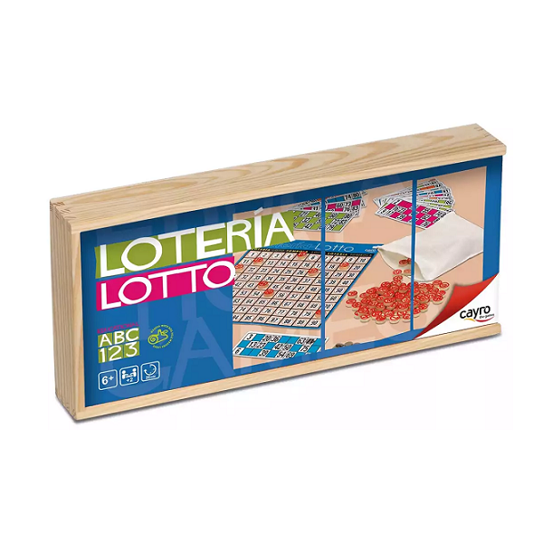 Loteria 48 cartons caixa fusta