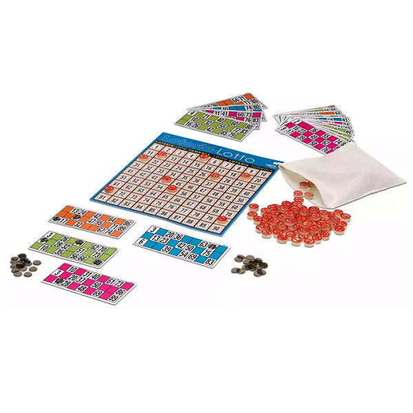 Loteria 48 cartons caixa fusta