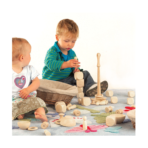 Kit figuras madera natural