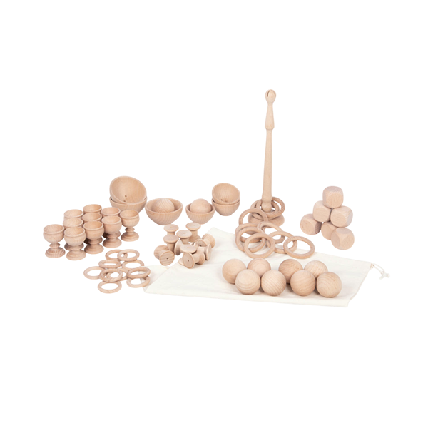 Kit figuras madera natural