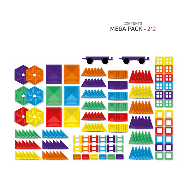 Connetix arc de Sant Martí<br>mega lot 212 peces