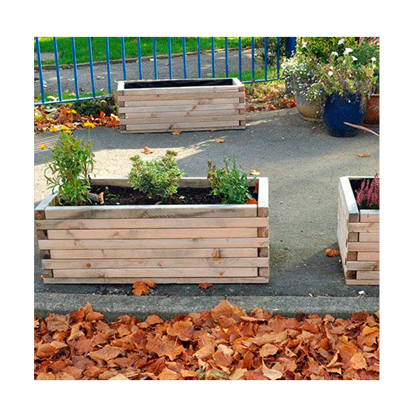 Kit de 4 jardineras rectangulares