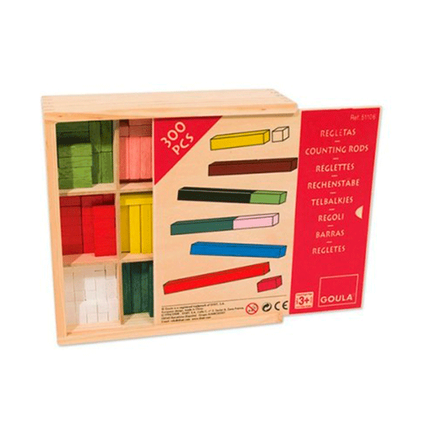 Regletas madera 10x10 en caja