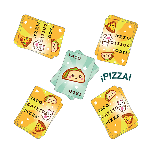Taco, Gatito, Pizza