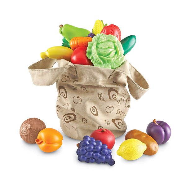 Bossa amb fruites i verdures fresques