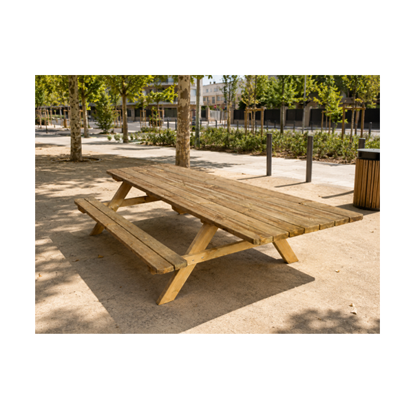 Taula pícnic ECO accessible 240x160x73 cm