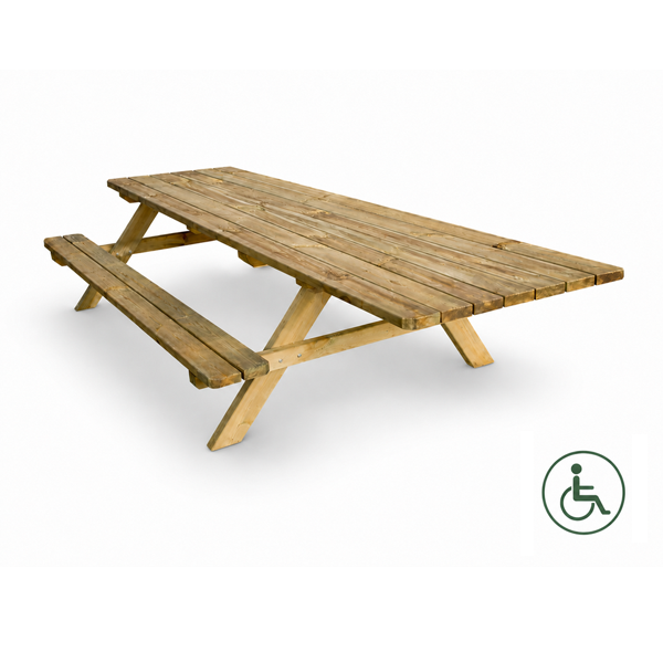 Taula pícnic ECO accessible 240x160x73 cm