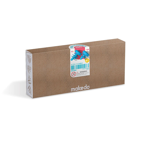 Makedo Kit de tornillos 160 u.