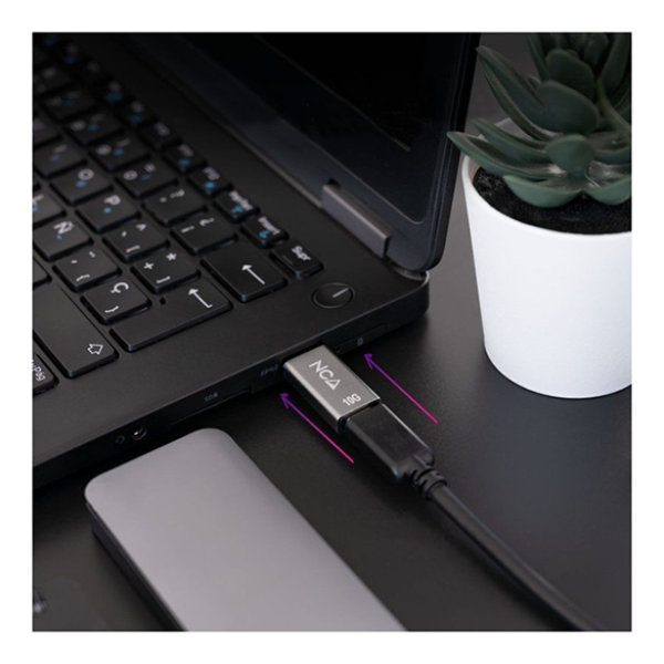Adaptador USB-A 3.1 GEN2 a USB-C, USB-A/M-USB-C/H, Gris