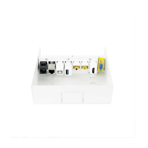 Caja de conexiones multimedia.