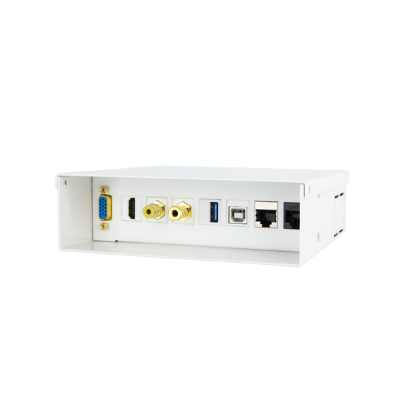 Caja de conexiones multimedia.