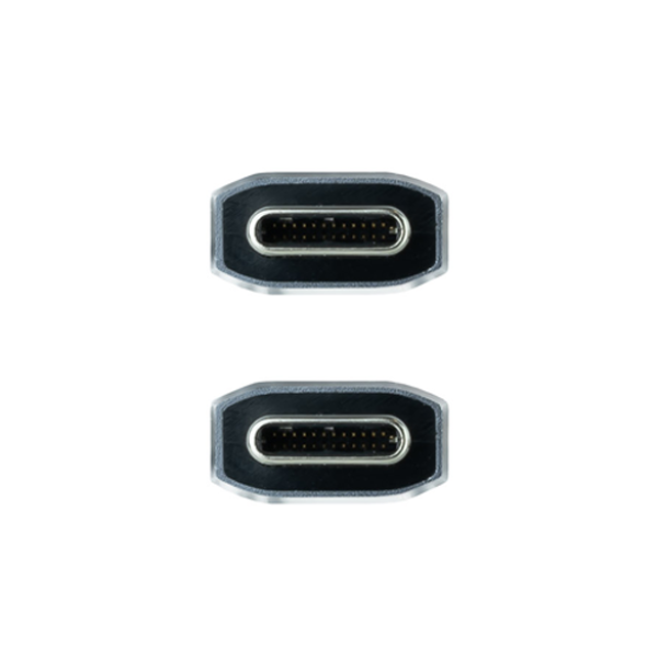 Cable USB 3.2 4K/60Hz con conector tipo C macho en ambos extremos. 0,5 m
