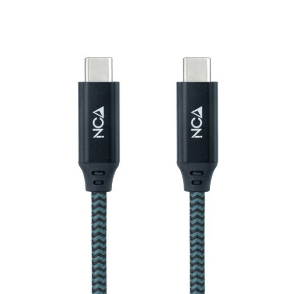 Cable USB 3.2 Gen2x2 20Gbps 5A/100W 4K/60Hz con conector tipo C macho en ambos extremos. 1 m