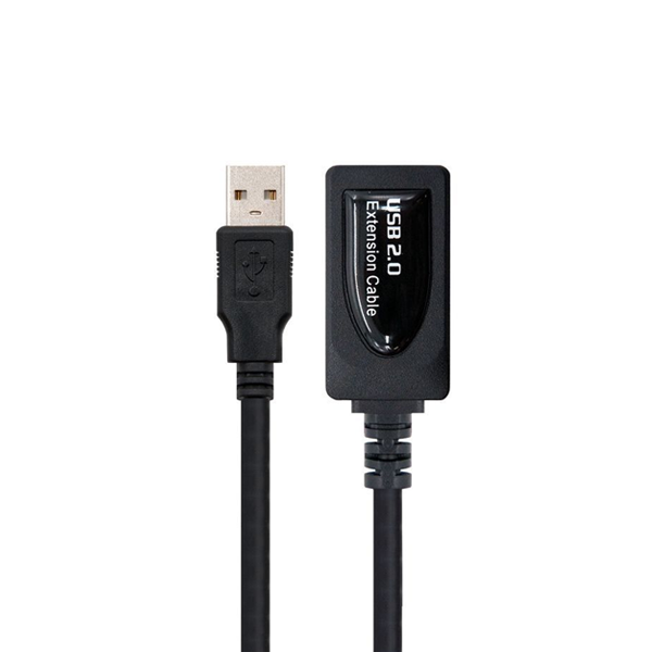 Cable USB extensor, tipo A macho en un extremo y tipo A hembra en el otro 5 m