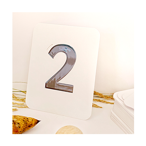 Tarjetas de conteo con relieve