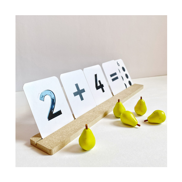 Tarjetas de conteo con relieve