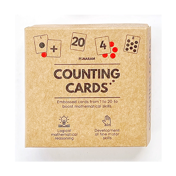 Tarjetas de conteo con relieve