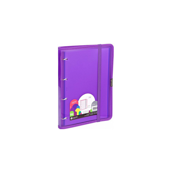 Carpeta polipropileno Carchidea Dune A4 Carpeblock 4 anillas Violeta