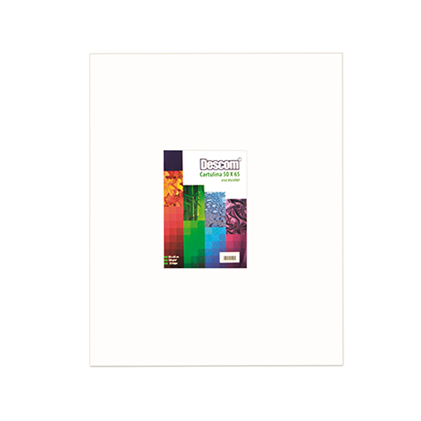 Pack de 25 cartolines Descom Blanc