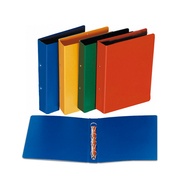 Carpeta cartón Saro 4 anillas 40 mm colores