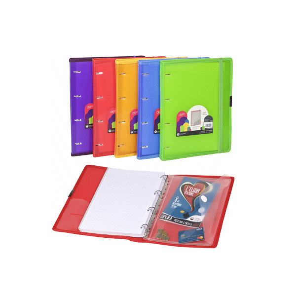 Carpeta polipropilé Carchidea Dune A4 Carpeblock 4 anelles