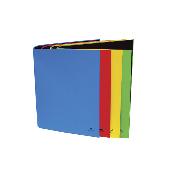 Carpeta cartró 2 anelles 40 mm colors folrat plastificat mat