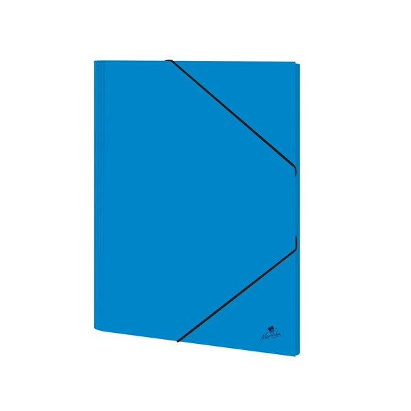 Carpeta gomes cartró folrat plastificat mat Foli Blau