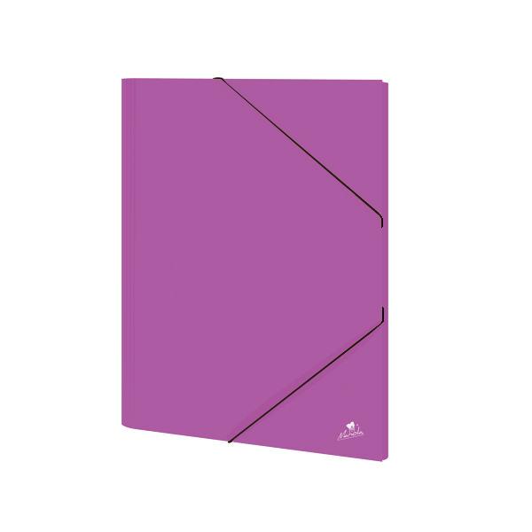 Carpeta gomes cartró folrat plastificat mat Foli Violeta